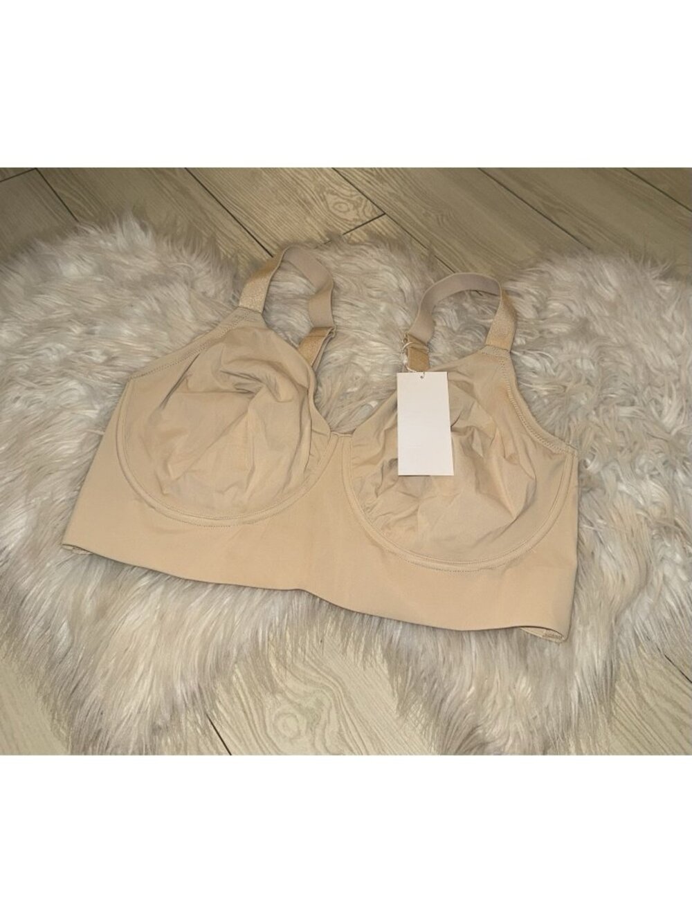 HSIA Longline Bra Seamless Minimizer Underwire Womens 40G Beige New Nwt